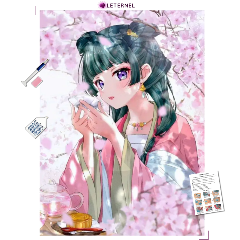 Broderie Diamant - Princesse thé