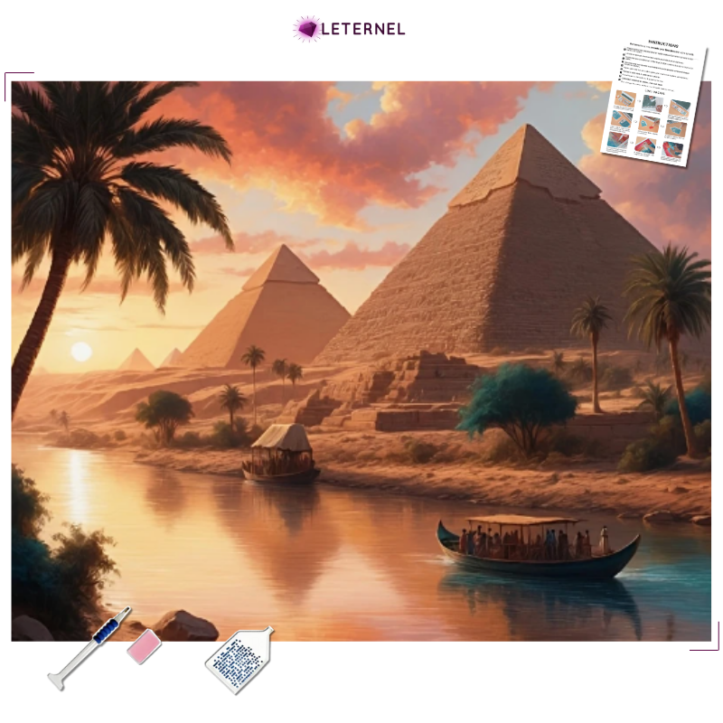 Broderie Diamant - Pyramides du Nil