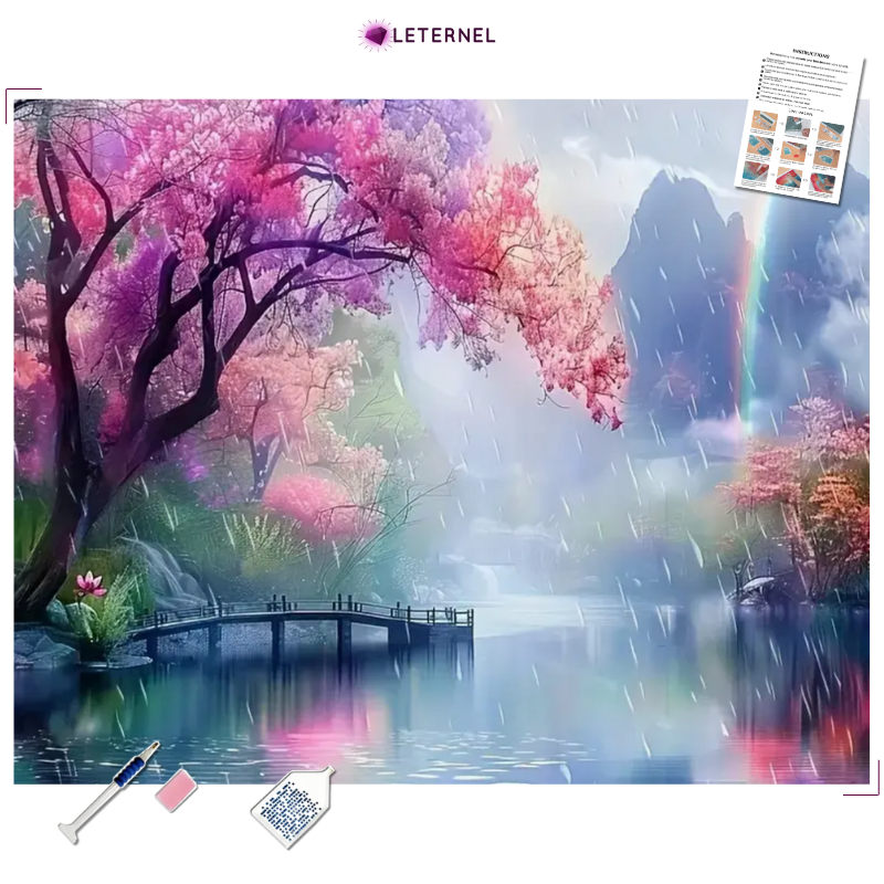 Broderie Diamant - Rivière asie