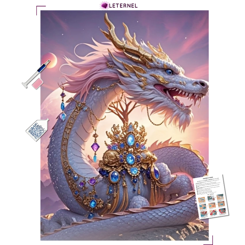 Broderie Diamant - Roi dragon