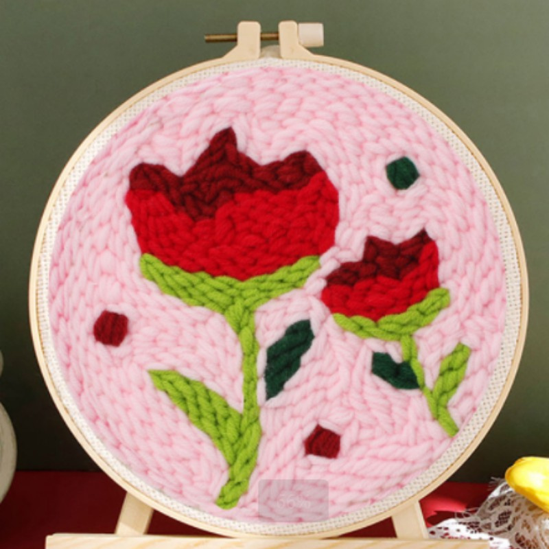 Punch Needle - Roses