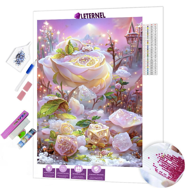 Broderie Diamant - Royaume des roses