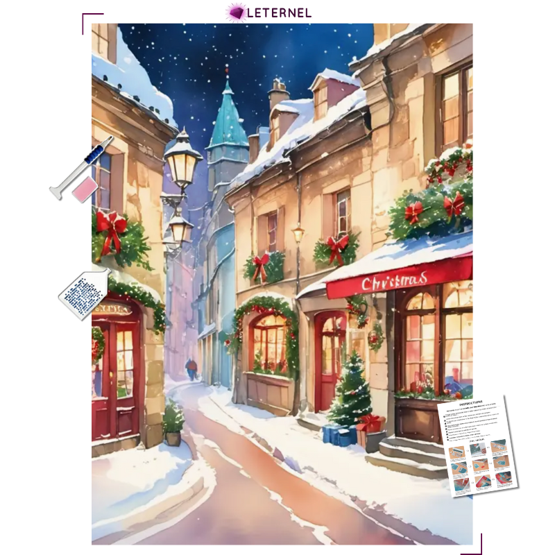 Broderie Diamant - Ruelle Noël