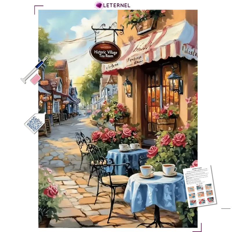 Broderie Diamant - Ruelle café