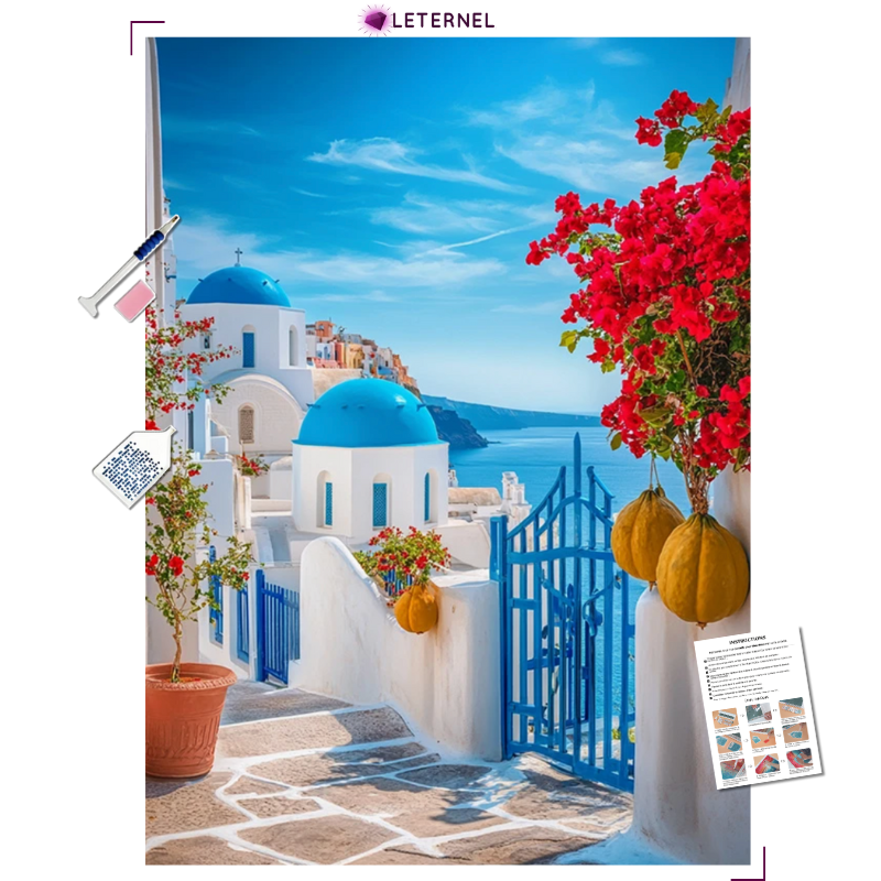 Broderie Diamant - Ruelle grecques