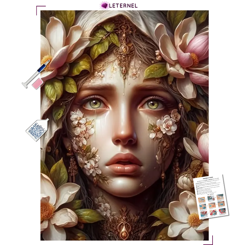 Broderie Diamant - Sainte fleurie