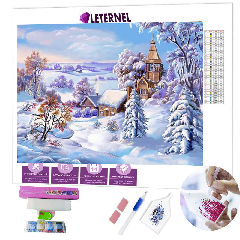 Broderie Diamant - Saison hivernale