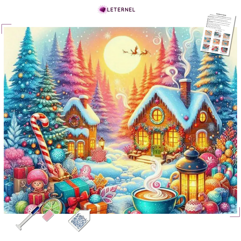 Broderie Diamant - Soir de Noël