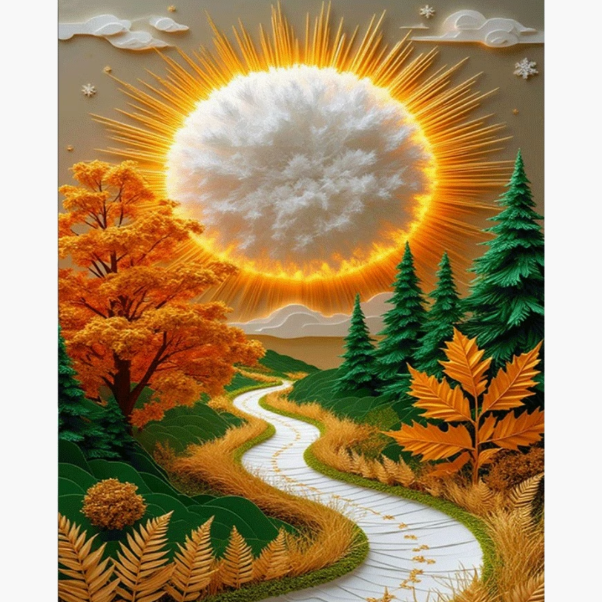 Kit Diamond Painting – Soleil automne | LETERNEL