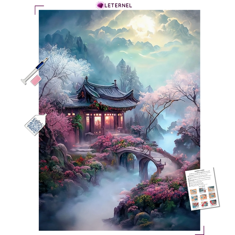 Broderie Diamant - Temple mystique