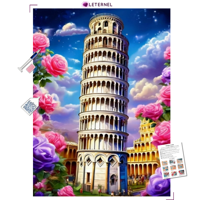 Broderie Diamant - Tour de Pise