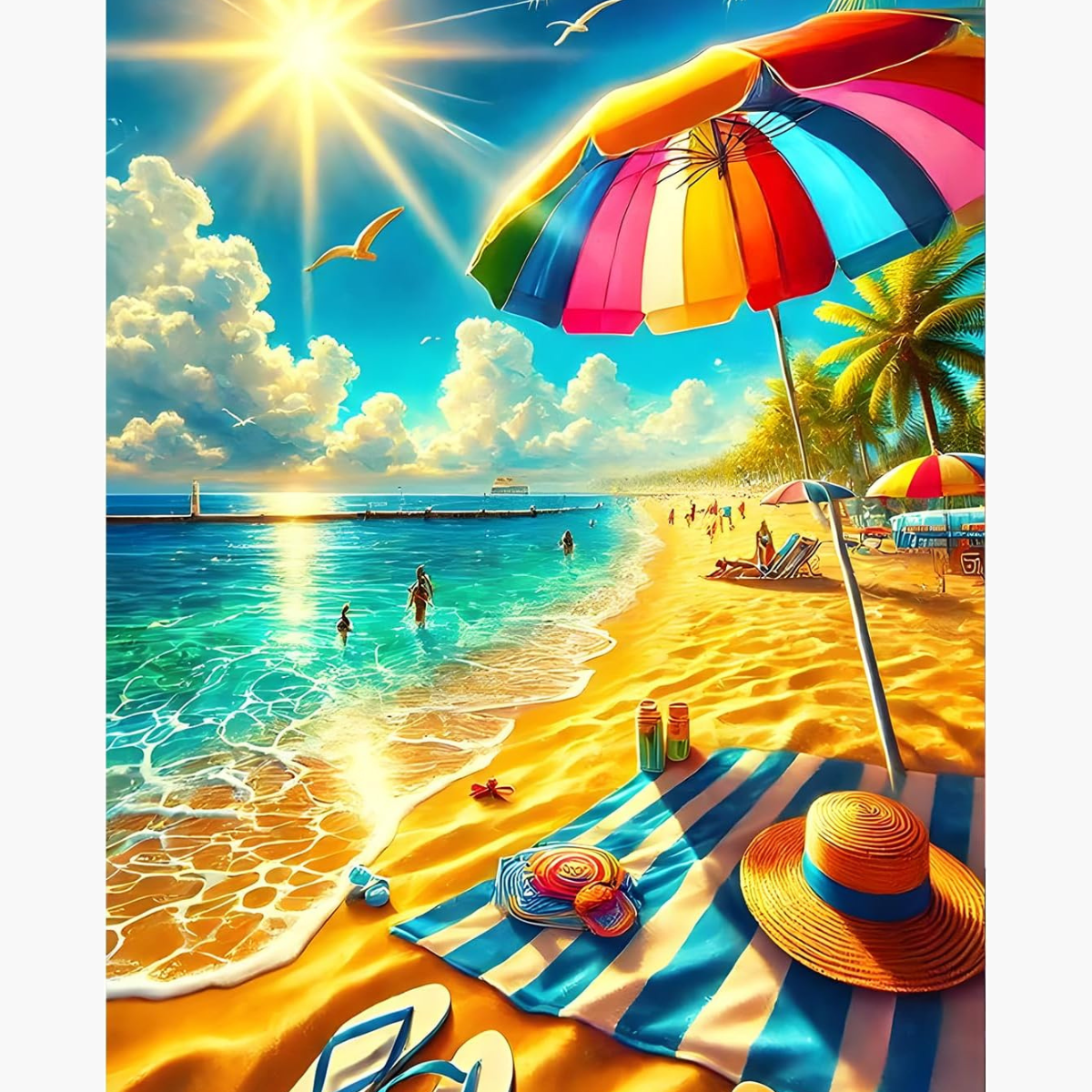 Broderie Diamant - Vacances
