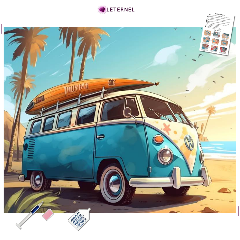 Broderie Diamant - Van cocotier