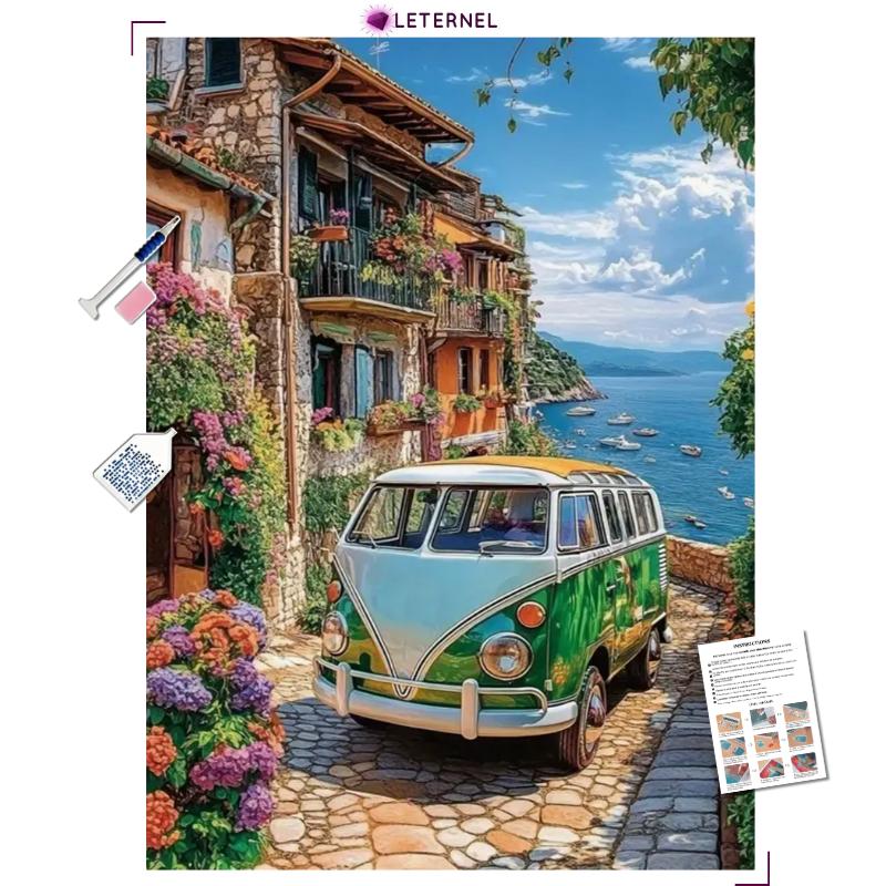 Broderie Diamant - Van vacances