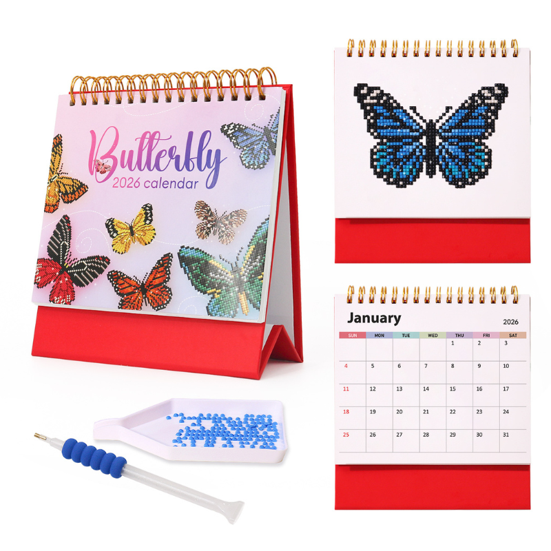 Calendrier Diamond Painting – Édition Papillon 2026