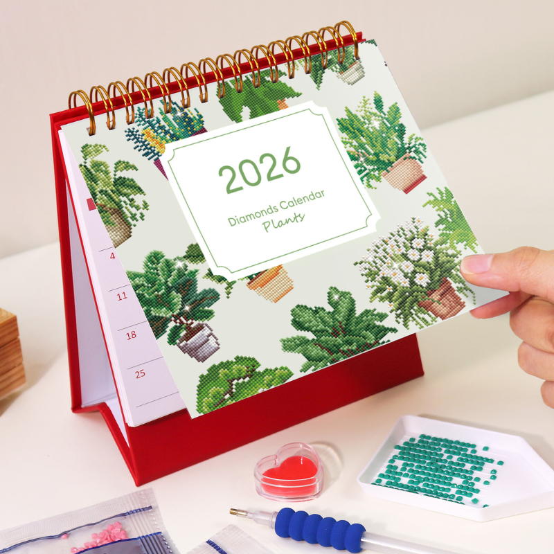 Calendrier Diamond Painting – Édition Plantes 2026