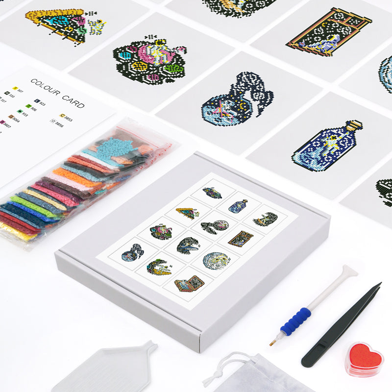 Mini broderie diamant x12 - Divers