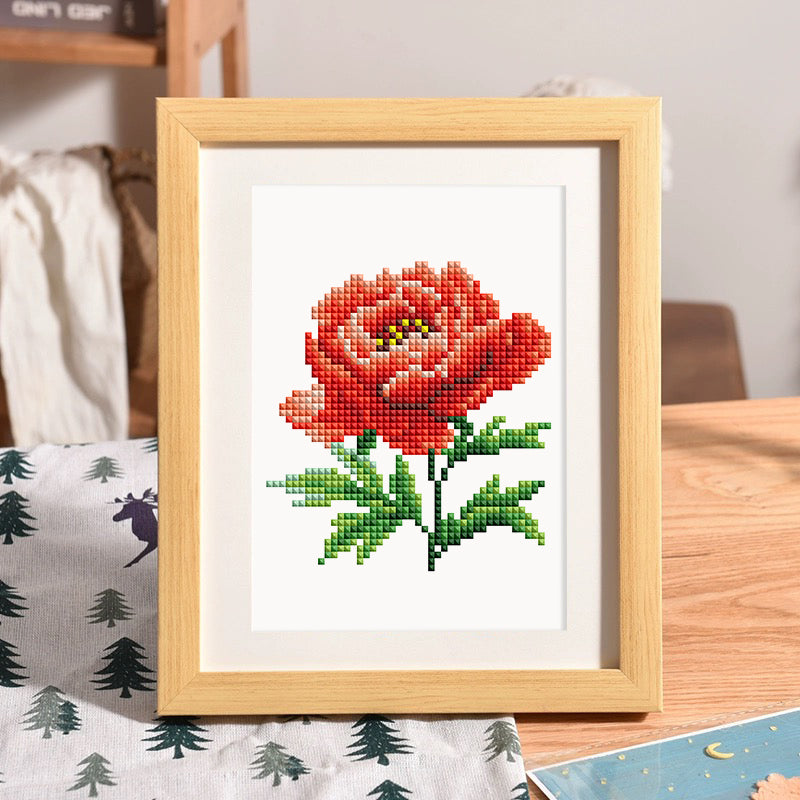 Mini broderie diamant x4 - Fleurs