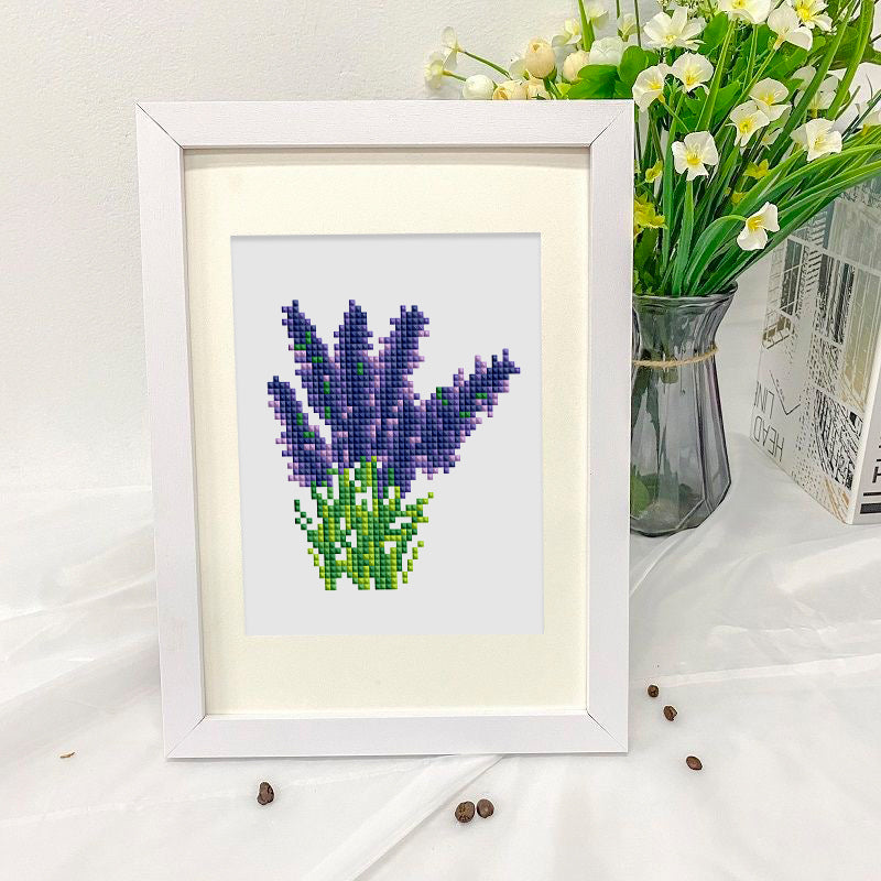 Mini broderie diamant x4 - Fleurs