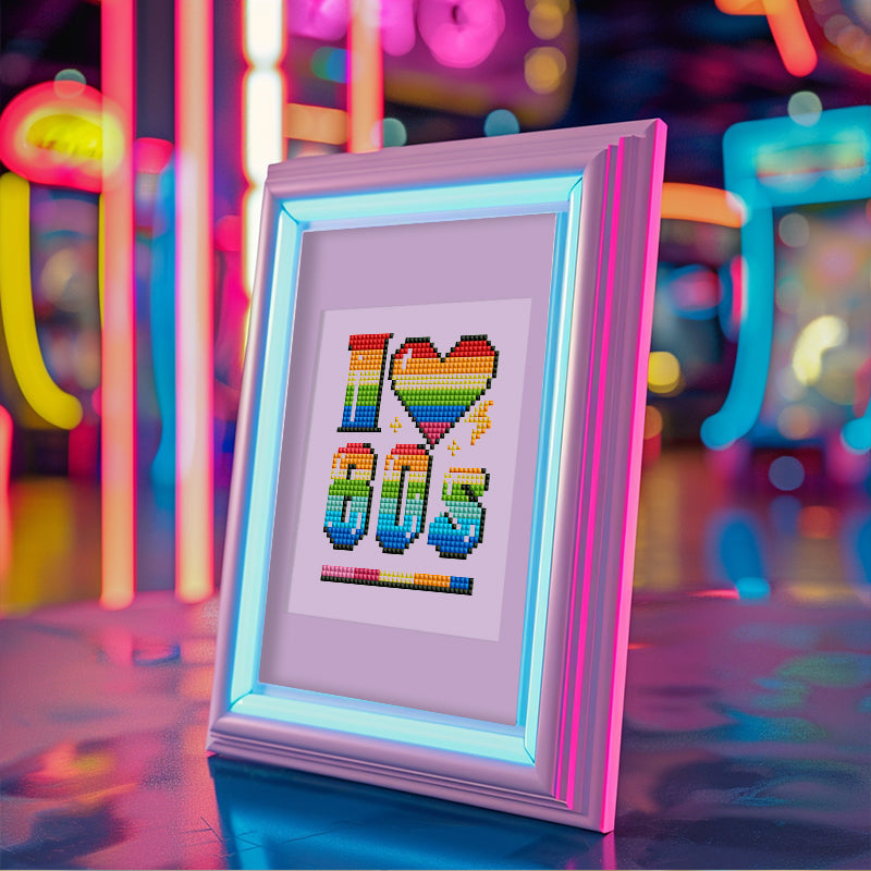 Mini broderie diamant x12 - Rétro