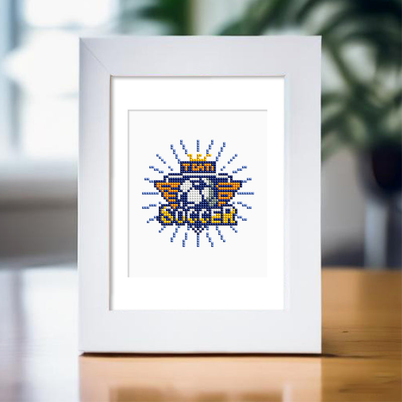 Mini broderie diamant x12 - Football