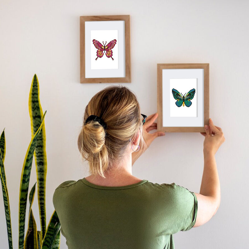 Mini broderie diamant x4 - Papillons