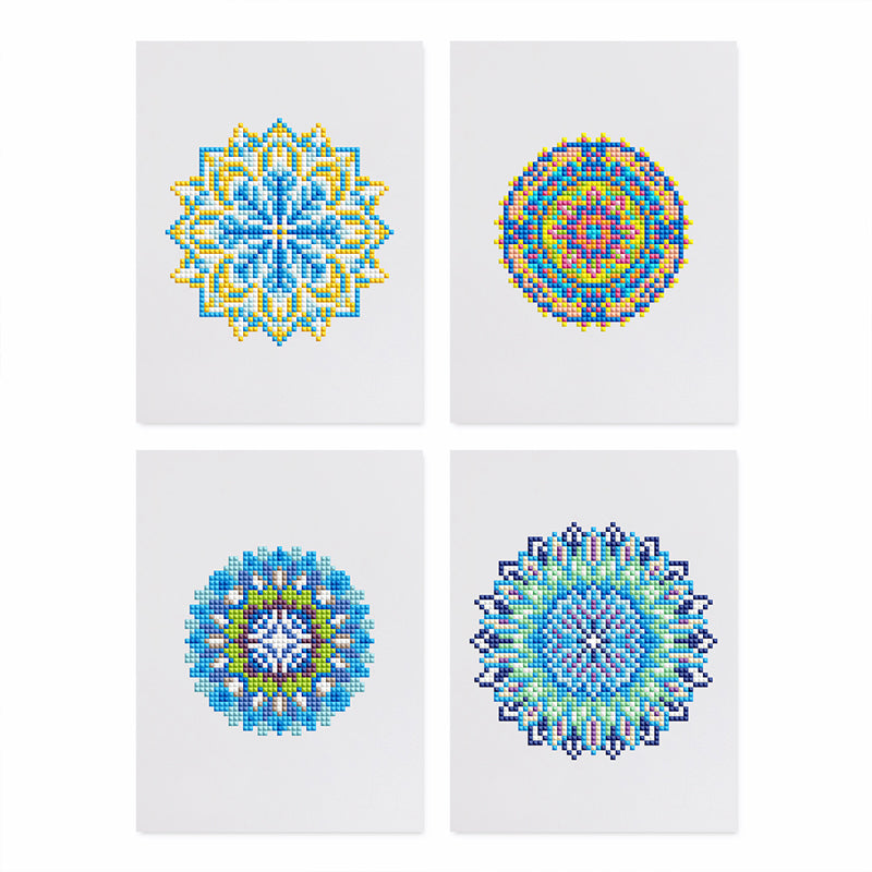 Mini broderie diamant x4 - Mandalas