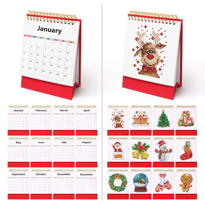 Calendrier Diamond Painting – Édition Noël 2026