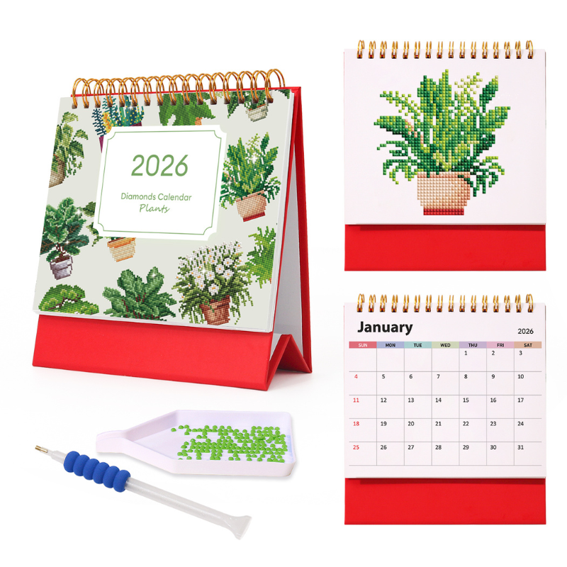 Calendrier Diamond Painting – Édition Plantes 2026