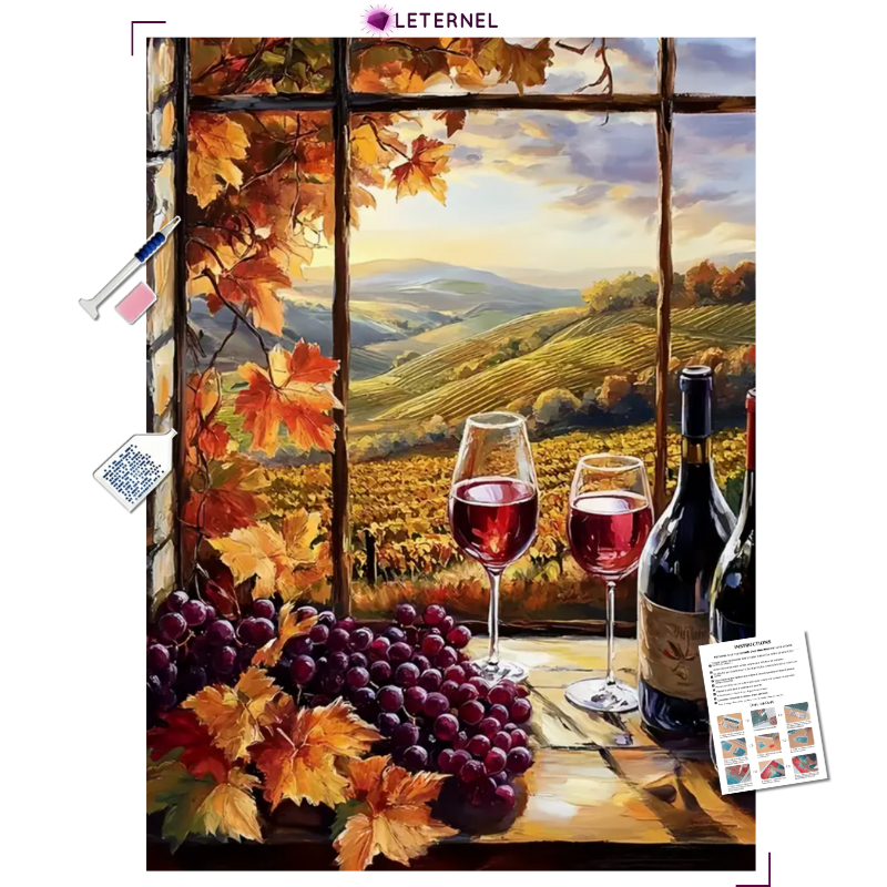 Broderie Diamant - Vignoble