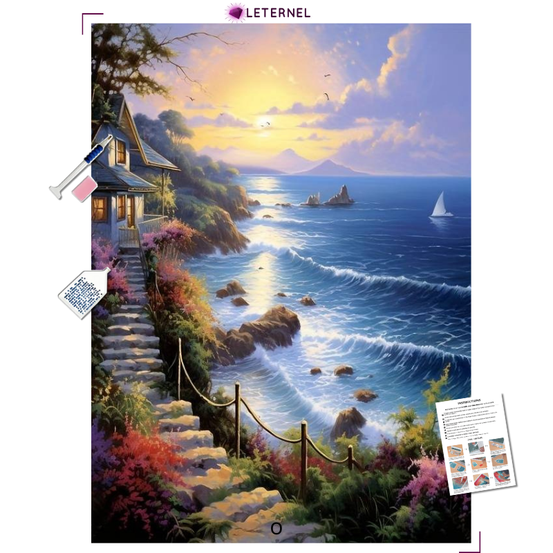 Broderie Diamant - Villa mer