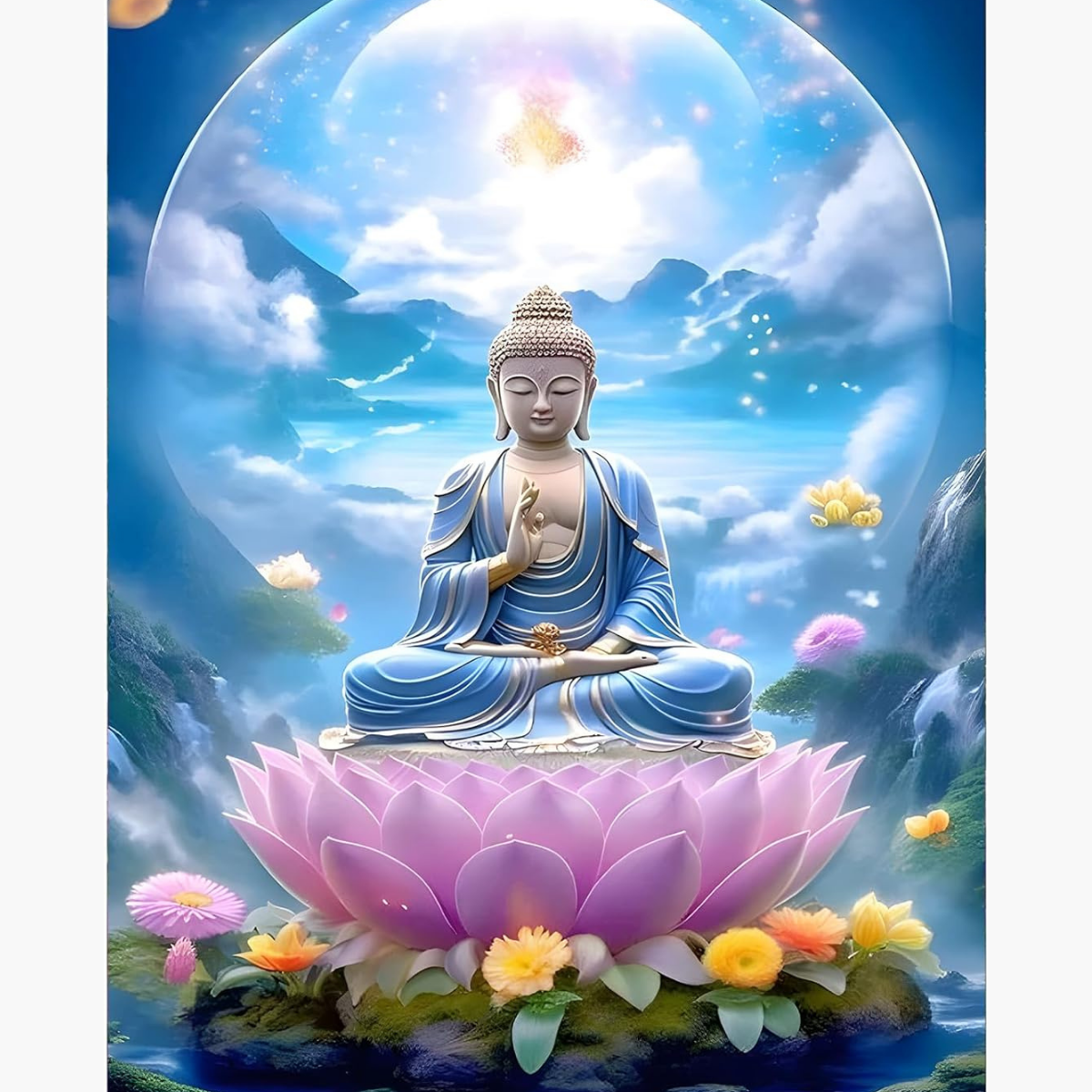 Broderie Diamant - Vision Bouddha