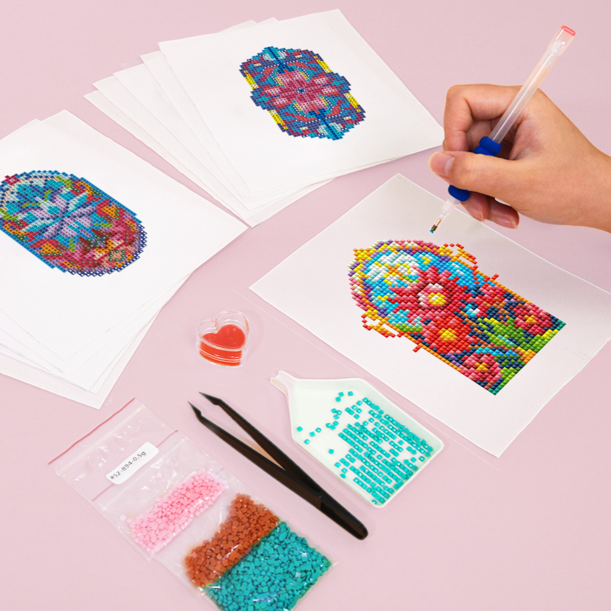 Mini broderie diamant x12 - Vitraux