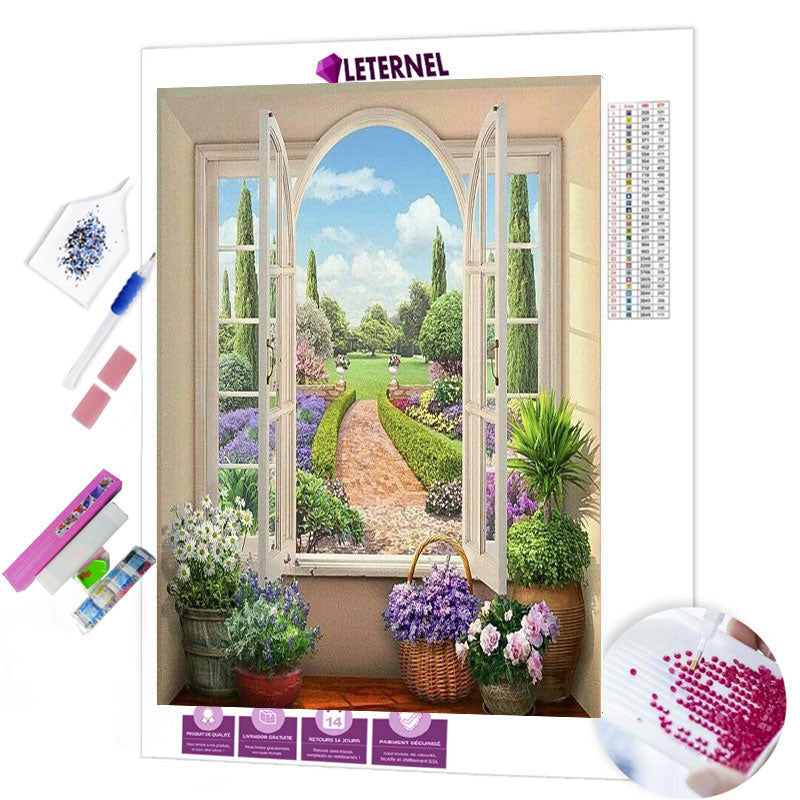 Broderie Diamant - Vue jardin