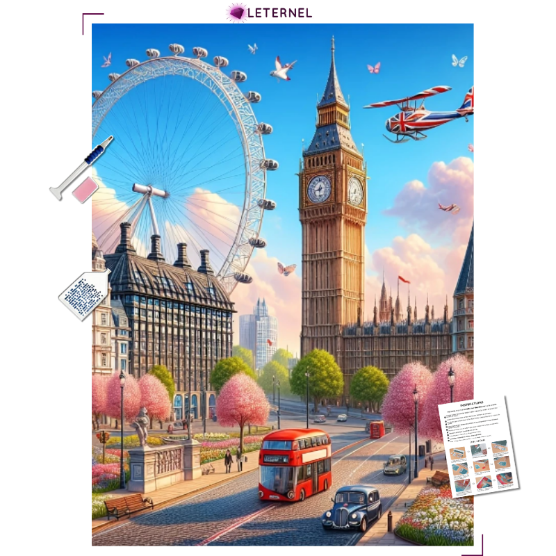 Broderie Diamant - Vue Londres