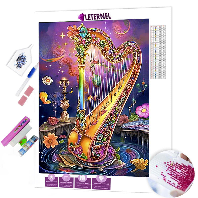 Broderie Diamant - Harpe