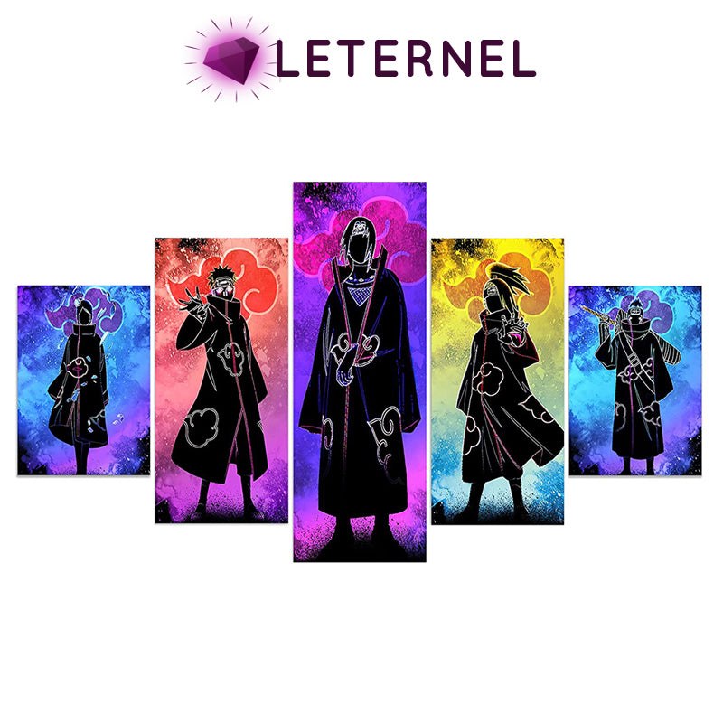 Broderie Diamant - Multi panel - Personnages manga