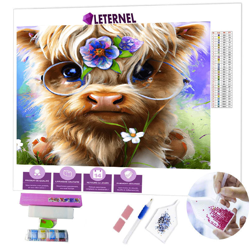 Broderie Diamant - Veau mignon