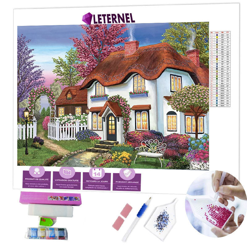 Broderie Diamant - Dessin maison