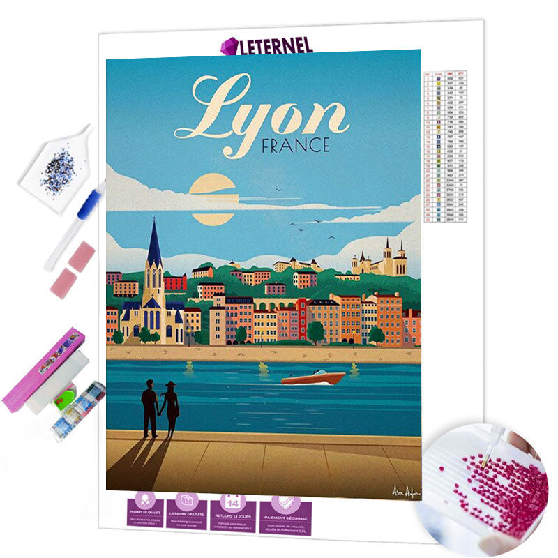 Broderie Diamant - Lac Lyon