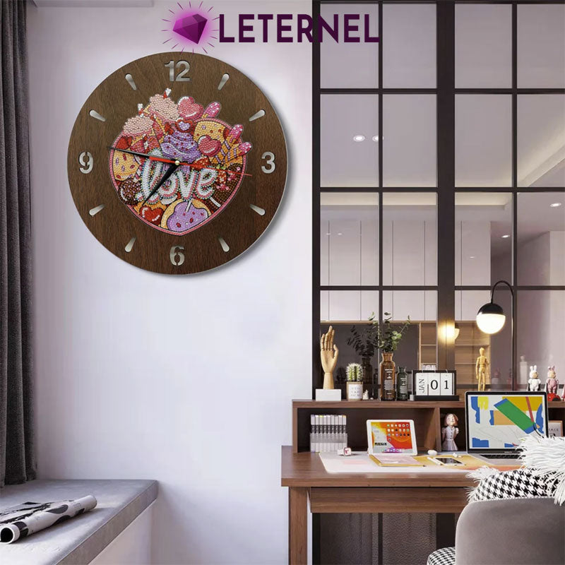 Horloge à broder