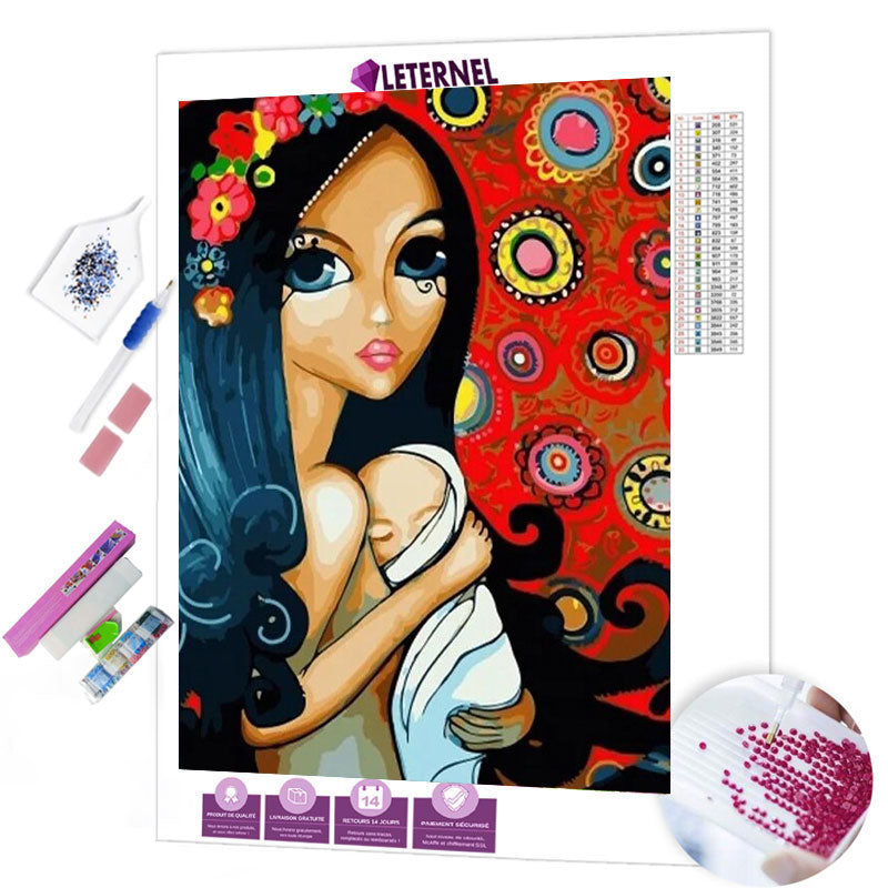 Broderie Diamant - Affection maternelle