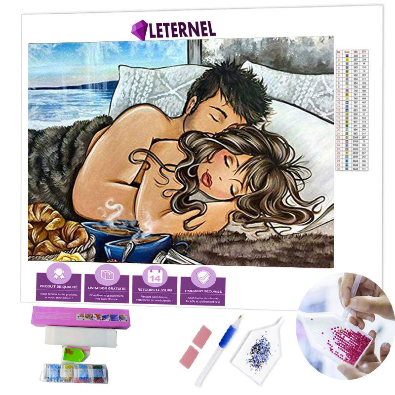 Broderie Diamant - Calin couple