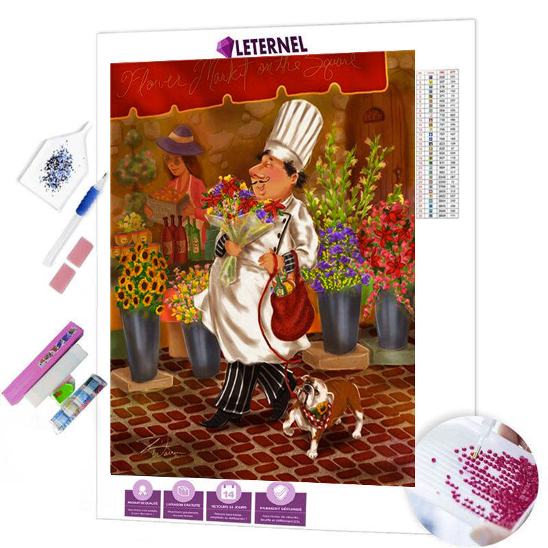 Broderie Diamant - Chef cuistot