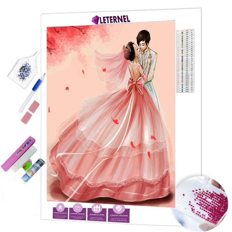 Broderie Diamant - Dessin mariage