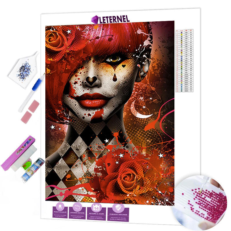Broderie Diamant - Femme joker