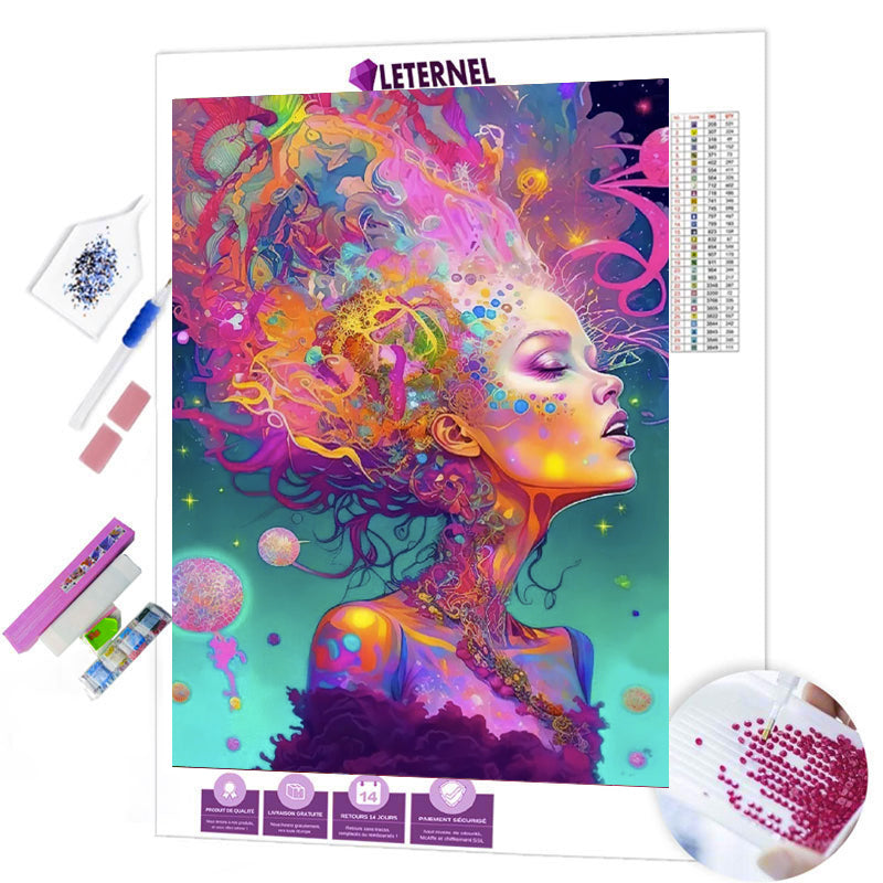 Broderie Diamant - Femme spirituelle