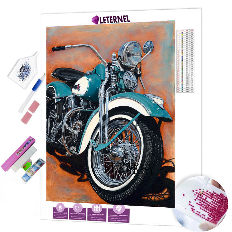 Broderie Diamant - Tableau moto